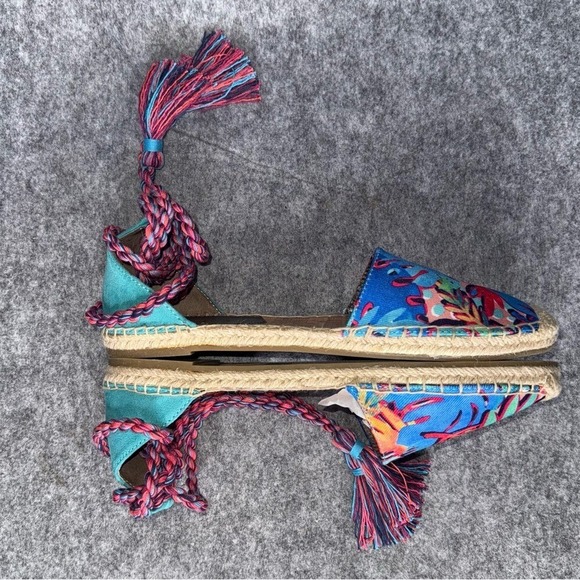 Circus by Sam Edelman Lenora Tropical Lace Up Espadrille- Sz 9 - Picture 4 of 10